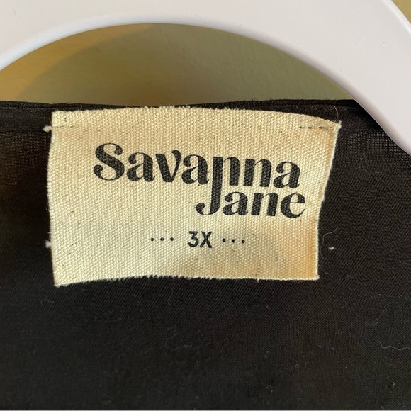 Savanna Jane Black Floral Embroidered Kimono Cardigan - Picture 2 of 7